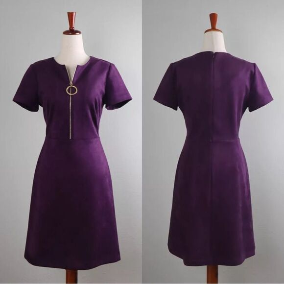 Calvin Klein Mini Purple Dress Cocktail Size 12 - Picture 1 of 12